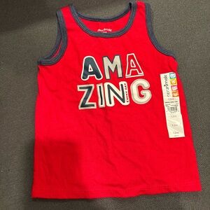 Garanimals Red Tank Top with 'AMAZING' Print